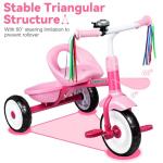 Liberry Pink Toddler Tricycle for Ages 2-4