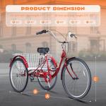 Max4out 7-Speed 3-Wheel Adult Tricycle 26