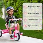 Liberry Pink Toddler Tricycle for Ages 2-4