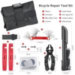 Bike Repair Tool Kit with Pump and Saddle Bag