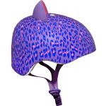 Purple Leopard Kitty Girls Bike Helmet