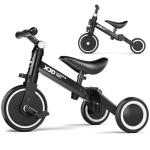 XJD 5-in-1 Adjustable Toddler Tricycle - Black