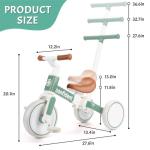 5-in-1 Toddler Tricycle with Removable Pedal