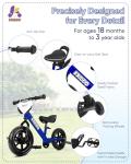KRIDDO 2-in-1 Kids Tricycle & Balance Bike