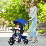 INFANS 4-in-1 Adjustable Kids Tricycle (Blue)