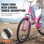 VEVOR 26" Folding Adult Tricycle with Basket