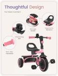 Pink Kids Tricycle for Toddlers Ages 2-4