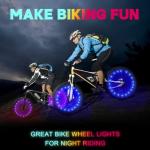 TINANA LED Wheel Lights for Bikes (2-Pack)