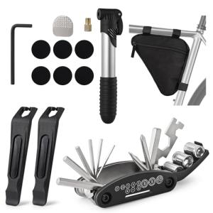 Bike Tire Repair Kit with Pump and Tools