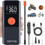 Portable Electric Bike Tire Inflator with LED Light