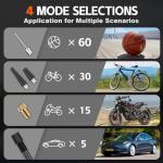 Portable Electric Bike Tire Inflator with LED Light