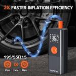 Portable Electric Bike Tire Inflator with LED Light