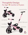 KRIDDO 2-in-1 Electric Tricycle for Toddlers