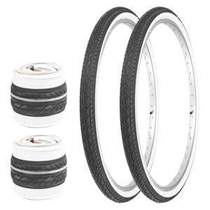 26" White Wall Bike Tire Set - 2 Pack