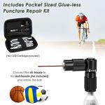 WOTOW Quick Inflate Bike Tire CO2 Inflator Kit