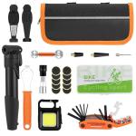 Portable Bike Repair Kit with Pump and Tools