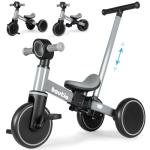 Bautia 5-in-1 Kids Tricycle with Removable Pedals