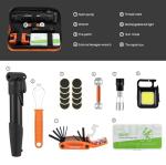 Portable Bike Repair Kit with Pump and Tools