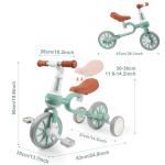 XIAPIA 3-in-1 Tricycle for Toddlers Ages 2-4