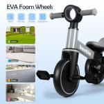 Bautia 5-in-1 Kids Tricycle with Removable Pedals