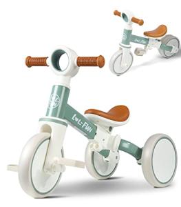 LOL-FUN 4-in-1 Toddler Balance Bike for Kids