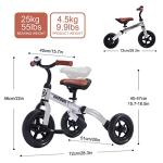 3-in-1 Folding Tricycle for Toddlers 2-5 Years