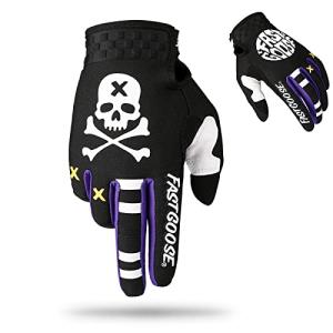 FASTGOOSE Black Motocross Riding Gloves - Large