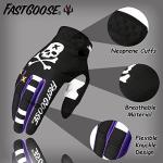 FASTGOOSE Black Motocross Riding Gloves - Large