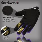 FASTGOOSE Black Motocross Riding Gloves - Large