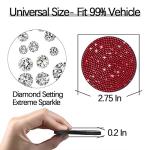 Stylish Rhinestone Cup Holder Coasters for Cars