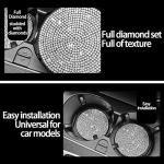 Stylish Rhinestone Cup Holder Coasters for Cars