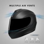 Triangle Full Face Motorcycle Helmet with Visors