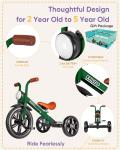 KRIDDO Adjustable Kids Tricycle for Ages 2-5