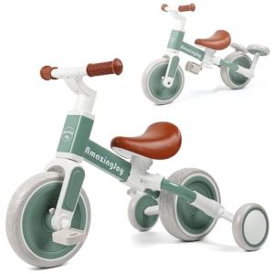 AmazingJoy 4-in-1 Toddler Tricycle for Kids