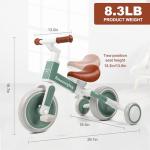AmazingJoy 4-in-1 Toddler Tricycle for Kids