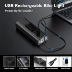 OLDBER 9000 Lumens USB Rechargeable Bike Light Set