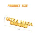 AICEL Ultra MAGA 3D Metal Car Emblem Stickers