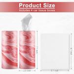 4-Pack Car Tissue Holder with Travel Tissues