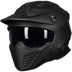 ILM Vintage Retro Full Face Motorcycle Helmet