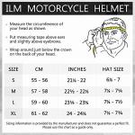ILM Vintage Retro Full Face Motorcycle Helmet