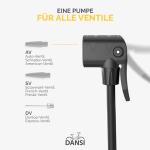 DANSI Electric Bike Pump with Gauge and Adapters