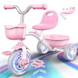 Colorful Toddler Tricycle with Adjustable Seat