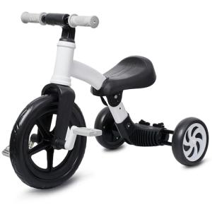 Kids 3-in-1 Banana Bike Tricycle - White & Black