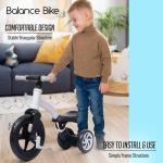 Kids 3-in-1 Banana Bike Tricycle - White & Black