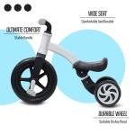 Kids 3-in-1 Banana Bike Tricycle - White & Black