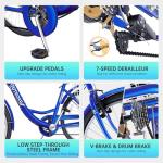 Outroad 7-Speed Adult Tricycle with Basket