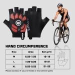 VigorGlove Biking Gloves for Men's Women's,Fingerless Extra Gel Padded Bicycle Gloves for MTB Cycling Workout Gloves-L