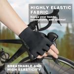 VigorGlove Biking Gloves for Men's Women's,Fingerless Extra Gel Padded Bicycle Gloves for MTB Cycling Workout Gloves-L