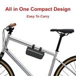 Bike Repair Bag With Bicycle Tire Pump, Tire Patches Repair Kit, Bike Multi Tool Set, Maintenance Essentials All in One Safety Kit (1 Set)