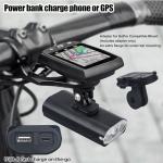 Bike Lights for Night Riding Front and Back 1200 Lumen 6H Spot/Flood/Combo 3 Beams Bike Headlight Aluminum Mounts VASTFIRE USB-C Rechargeable Display Power Bank Gopro Mount